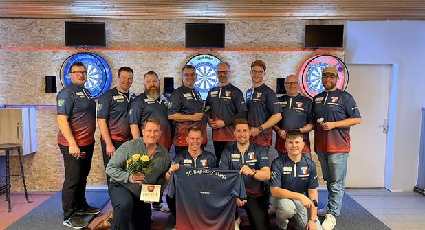 Dartmannschaft des FC Riepsdorf.