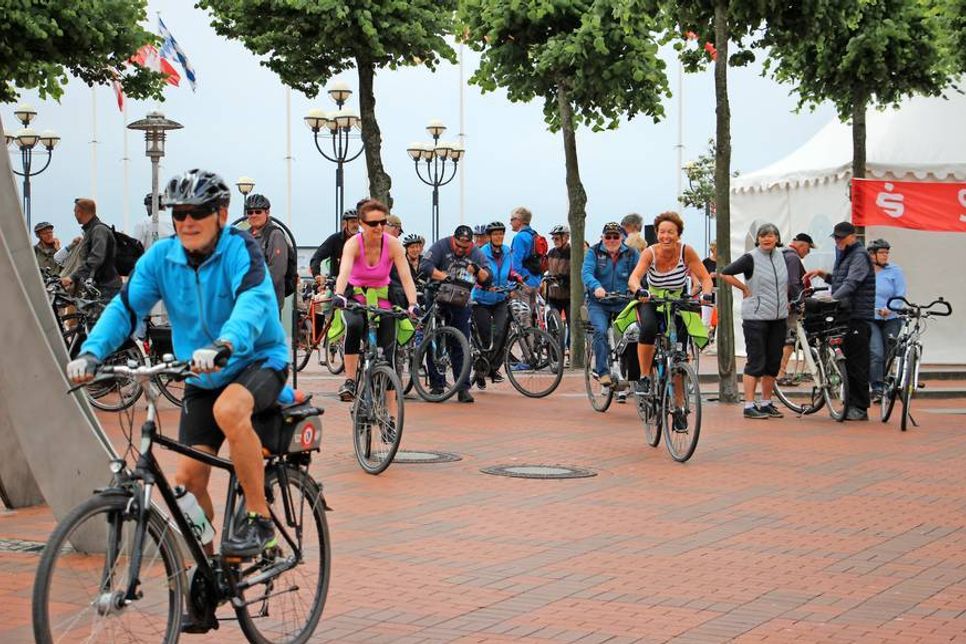 Auch viele Vereinssportler beteiligten sich an der Rundfahrt.
