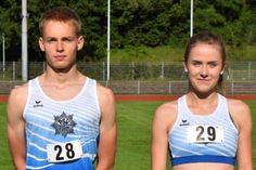 Leichtathletik-Nachwuchs mit großen Ambitionen: Hannes Behrens und Nane Maaß.
