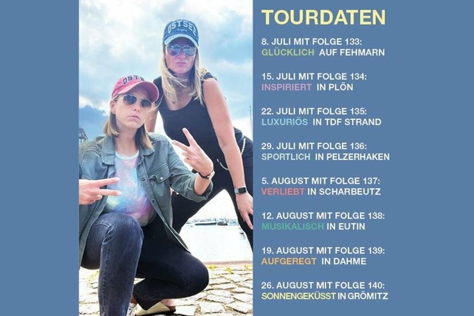 Alle Tourdaten der großen Podcasttour der Ostsee-Perlen gibt es hier auf einen Blick.