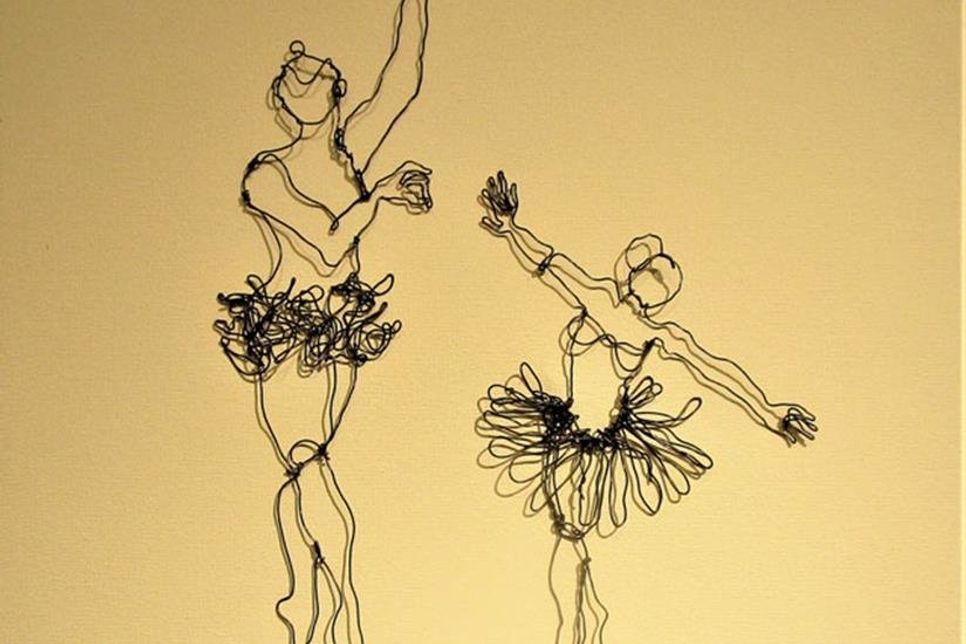 Eine besondere Art, die Drahtzeichnung: „Pas de deux“