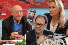 Dr. Hans Marenbach, Mirko Spieckermann und Verena Jeske (v. lks.) standen den Schülerreportern Rede und Antwort.