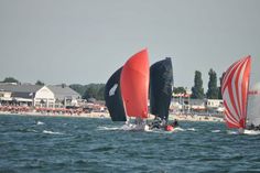 Spannender Wettkampf vor dem Grömitzer Strand.