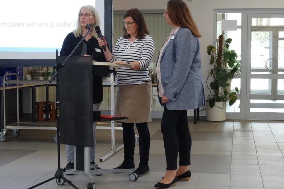 Das EUTB Team: Birgit Karußeit, Sabine Pitschmann und Martina Scheel (v. lks.).