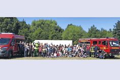 Am Tag nach dem Feuer kamen zirka 60 Kinder, Betreuer und Rettungskräfte noch einmal zusammen, um das Erlebte zu verarbeiten. (Foto: FFW Ratekau)