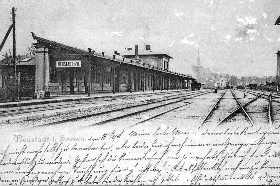 Der Bahnhof um 1908