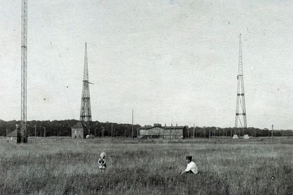 Funktürme 1922 in Pelzerhaken.
