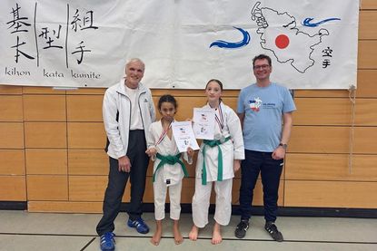 Andreas Laue, Adriano Labs, Abigail Fuchs und Marcus Jarszinski (v. lks.).