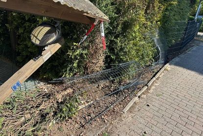 Nach der Kollision entfernte sich der Fahrzeugführer in unbekannte Richtung.