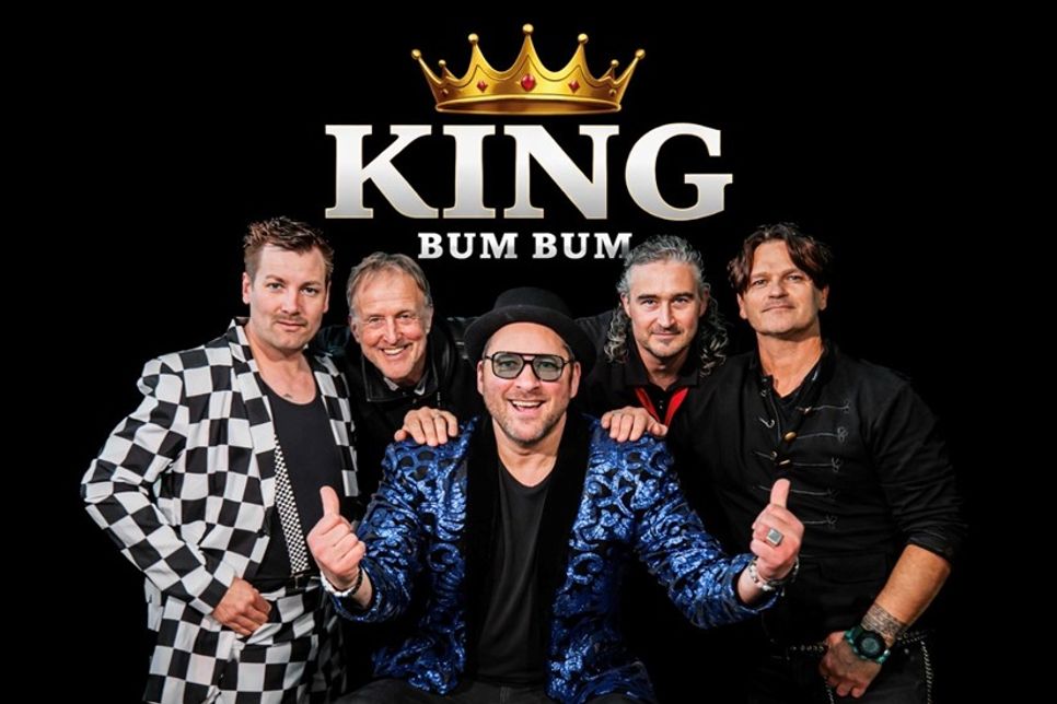 „King Bum Bum“ und Band rocken die Bühne am Samstag.