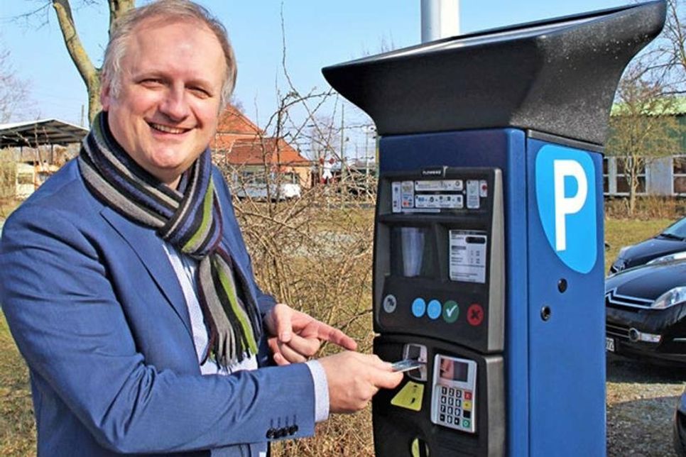 Generalprobe von Bürgermeister Peter Kokocinski am Museumsbahnhof