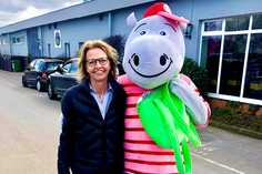 Catinka Bruhn und „Golfi“.