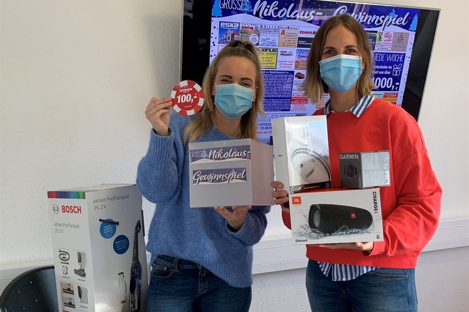 Patricia Wülfing (lks.) und Kristina Kolbe im reporter Verlagshaus.