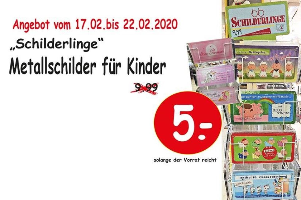 Schilderlinge zum Sonderpreis.