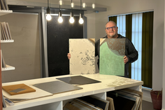 In der Ausstellung von Firma Knop wird die Bandbreite an Optionen mit Arti Decorative von Thomas Kutsch präsentiert.