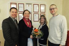 V. l.) Stefan Leyk, Doreen Nickel, Heike Witthuhn und Mirco Hildebrandt (Centrumsleiter Vitanas Wankendorf).