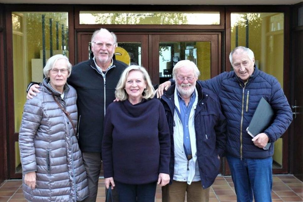 Wiedergewählter Vorstand des Heimat- und Kulturvereins Dahme mit Gisela Laas, Jürgen Möller, Heidrun Reshöft, Uwe Landschoof und Hans-Jörgen Prühs (v. lks.).