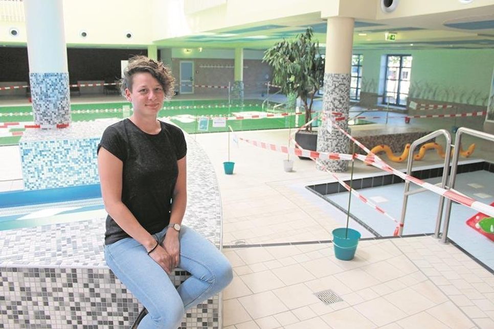 Bad-Betriebsleiterin Jana Kowitz hofft auf Verständnis bei den Besuchern.