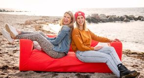 Gesche Muchow (lks.) und Kristina Kolbe werben für ihr neues Herzensprojekt.