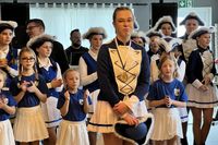 Alina Markmann (vorn) wurde mit einer besonderen Auszeichnung geehrt: Sie gehört bereits seit 10 Jahren zur Tanzjugend des Bi-Wa Altenkrempe.