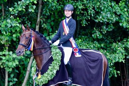 Lukas Sundermeyer wurde Kreismeister Dressur der LK 4.