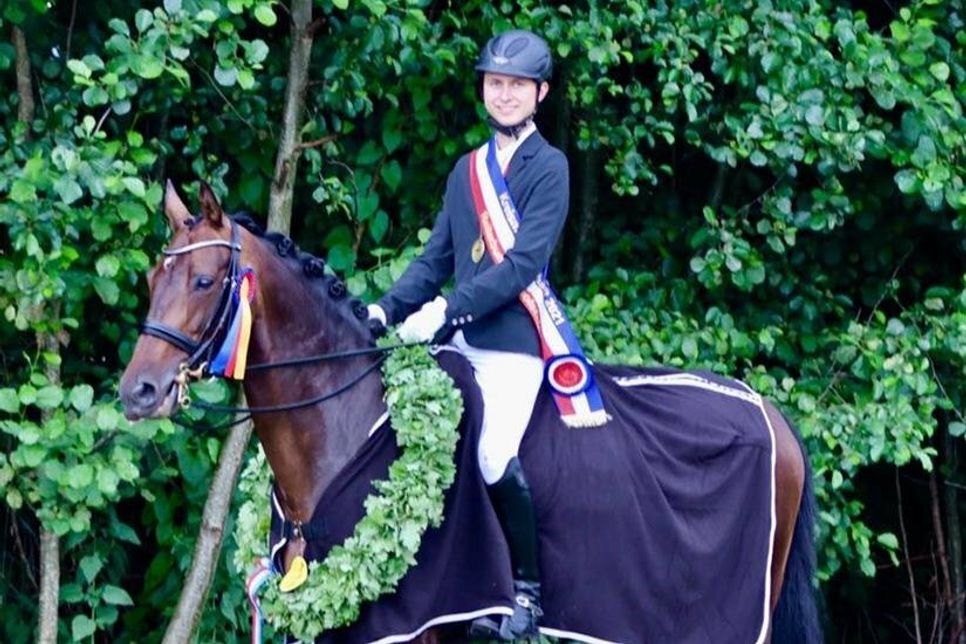 Lukas Sundermeyer wurde Kreismeister Dressur der LK 4.