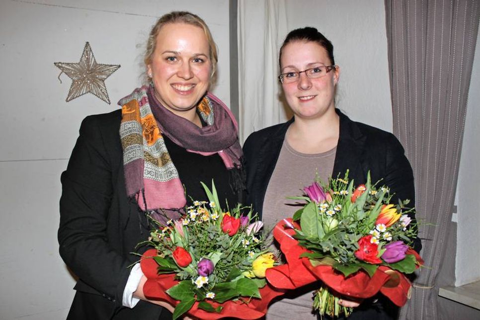 Carola Boeckmann (lks.) übergab das Amt der 1. Vorsitzenden an Nicole Wieske.