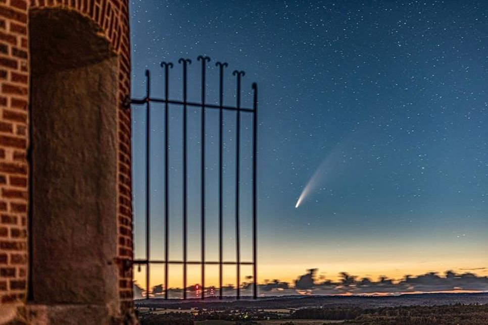Komet Neowise von Pelzerhaken aus gesehen - Foto: Susanne Müller.