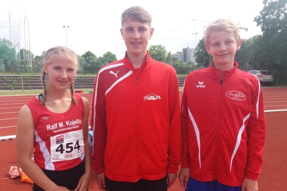 Die drei Athleten des TSV Grömitz.