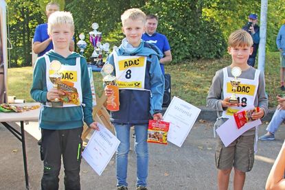 Die Gewinner der Altersstufe 8 – 10 Jahre: Jesper Kahl, Henrik Drews und Jonas Rosenthal