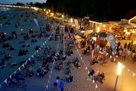 Der Nordstrand verwandelt sich in eine Open-Air-Tanzfläche.