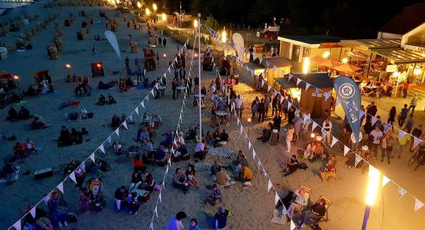 Der Nordstrand verwandelt sich in eine Open-Air-Tanzfläche.