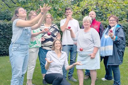 Das Organisationsteam aus dem Haus der Diakonie mit Kolleginnen aus Streetwork, Familienzentrum, Freiwilligenzentrum, Café Duft, der Spieliothek und dem Stromsparcheck.