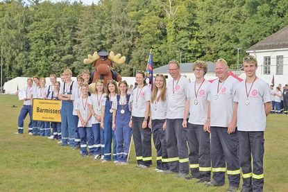 Das siegreiche Team: Die Jugendwehr Barmissen erreichte beim Wettbewerb die höchste Punktzahl.