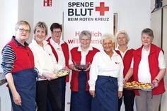 Das Team der  ehrenamtlichen DRK-Helferinnen um Elvira Brückel (2.v.l.). (Fotos: DRK-Blutspendedienst/hfr)