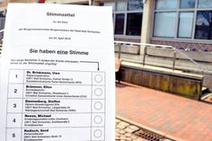 Fünf Bewerber wollen an die Verwaltungsspitze ins Rathaus einziehen. Gibt es schon an diesem Sonntag eine Entscheidung oder wird diese auf den 8. Mai, dem Termin für die Stichwahl, vertagt?