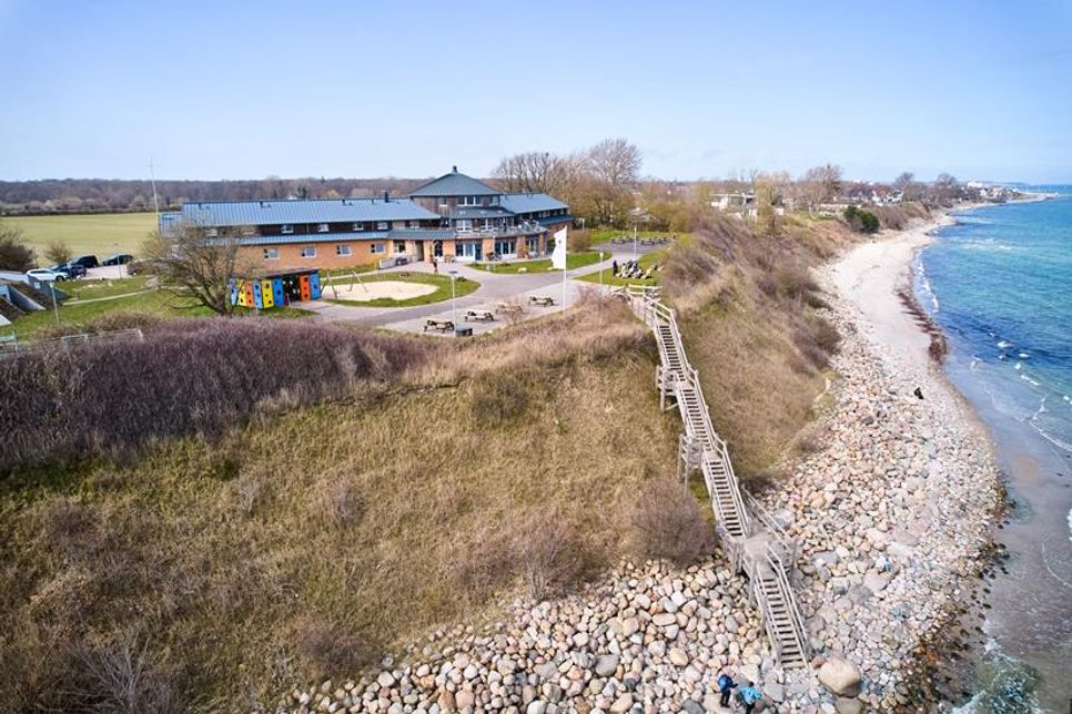 Luftaufnahme der Jugendherberge Dahme.