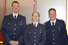 Für 20 Jahre aktiven Dienst wurden Nils Paustian (links), Eike  Gudegast und Dietmar Brückner geehrt.