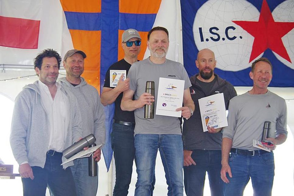 Auf dem Siegerpodest BIG (3) Act I : Sven Winkelmann, Frank Tuscch, Uwe Thielemann, Heiko Winkler, Markus Koy und Hubert Merkelbach (v.li.)