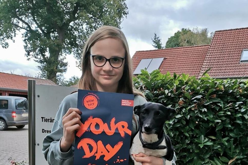 Lia aus der 7. Klasse war in einer Tierarztpraxis im Einsatz.