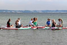Zwischendurch wurde es ganz relaxed beim SUP-Yoga.