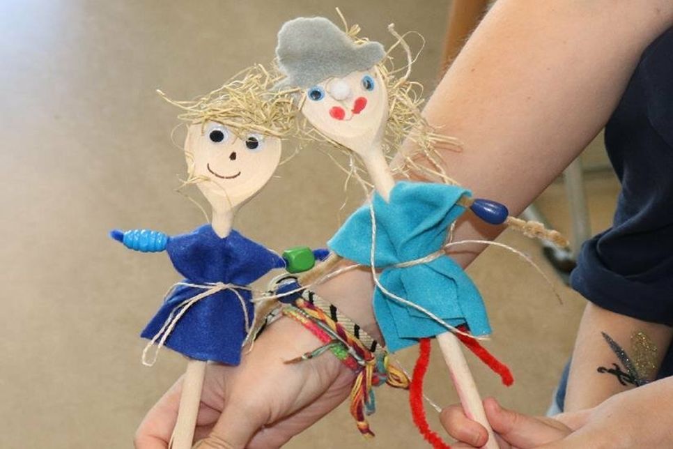 Das Bastelangebot der Fachklinik fand großen Anklang.
