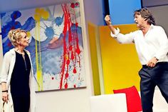 Herbert Herrmann und Nora von Collande in der Komödie von Gérald Sibleyras „Anderthalb Stunden zu spät“.