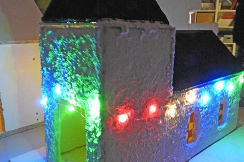 Lichterhäuser waren eine von vielen kreativen Ideen zum Lichterfest.