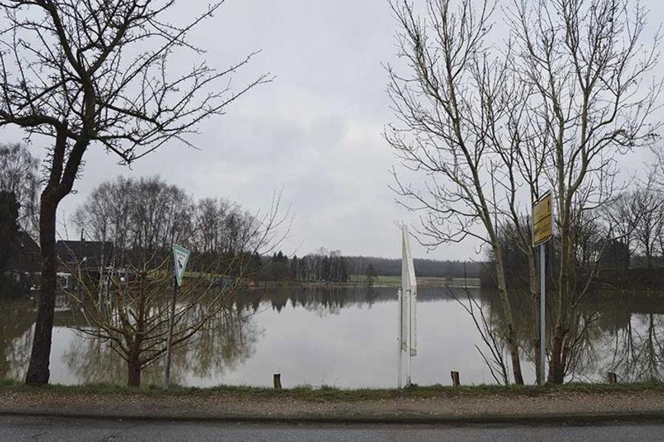Überschwemmungen gab es auch in anderen Teilen unseres Verbreitungsgebietes, wie hier in Rohlsdorf.