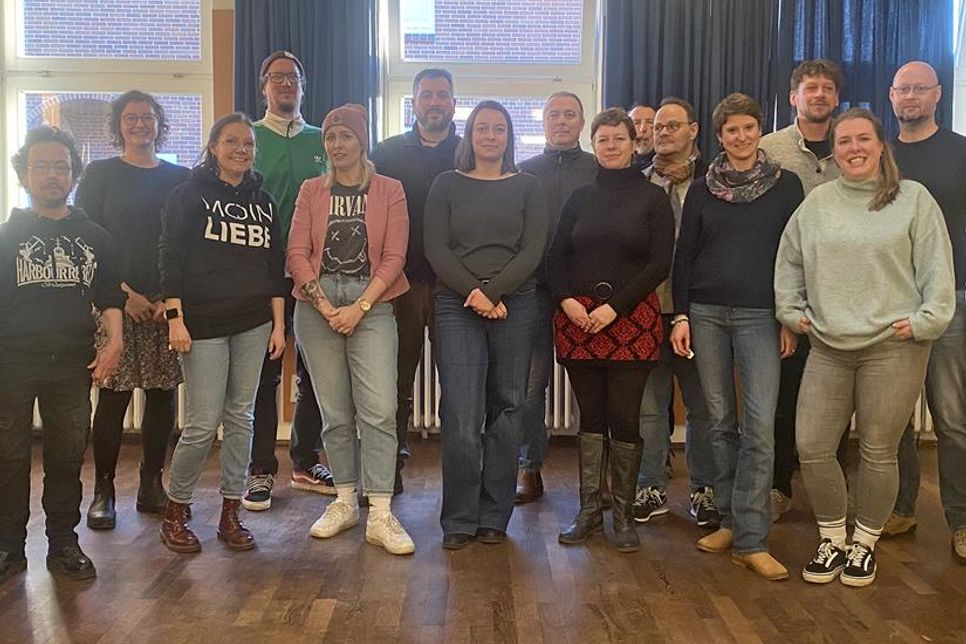 Teilnehmerinnen und Teilnehmer, die beim „Stammtischkämpfer*innen“ Workshop mitgemacht hatten.