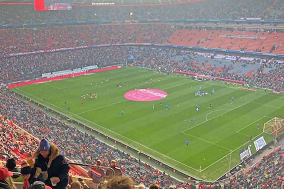 Die Allianz Arena war restlos ausverkauft.