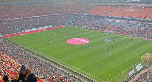 Die Allianz Arena war restlos ausverkauft.