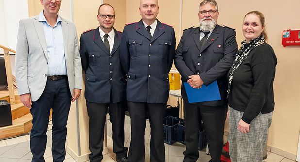 Wechsel in der Gemeindewehrführung: Thomas Scharbau verabschiedet, Kruse und Biedermann gewählt