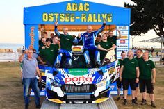 Gesamtsieger der ADAC Ostsee-Rallye: Dennis Rostek und Stefan Kopczyk.